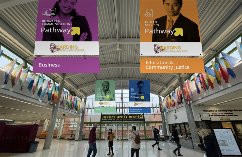 Career Pathway Banners at Harding HS